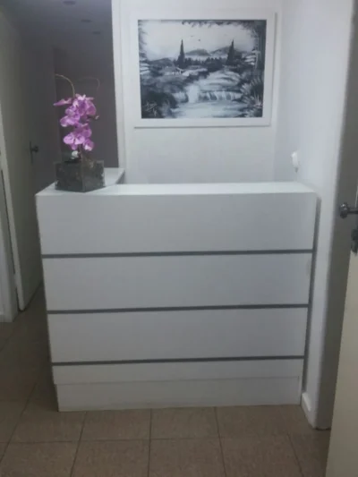 Balcão Recepção Braco com Cinza