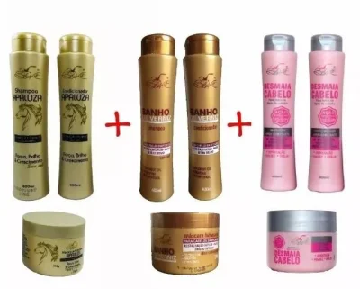 Hidratação Capilar, Desmaia Cabelo, Banho de Verniz e Apaluza