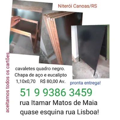 Cavalete Gourmet.quadro Negro