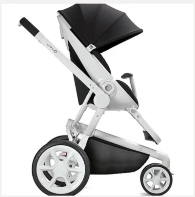 Carrinho de Bebê Alumínio 3 Posições Moodd Quinny Black Irony 0 a 15kg