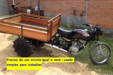 Me Ajude , Preciso de uma Moto Triciclo de Carga, Usada