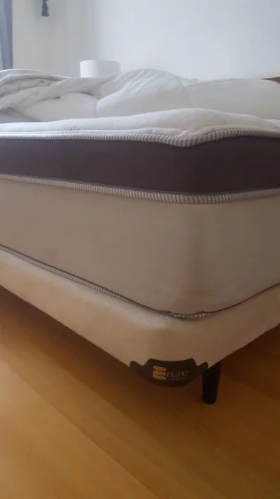 Colchão Mola Kings Estate + Box Suede