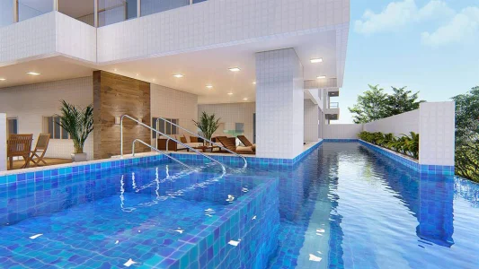 Apartamento com 149.8 m2 - Forte - Praia Grande SP
