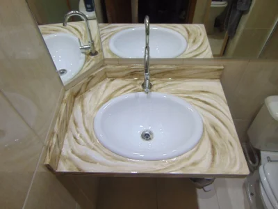 Acabamento para Balcões, Escadas Colunas e Pias, Marmorizados
