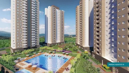 Apto 02 Dorms c/ Suíte 52m2*arbovile Floradas*lançamento Jacareí