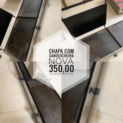 Vendo Chapa com Sanduicheira á Gás Nova