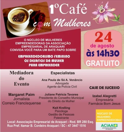 1º Cafe com Mulheres na Aciaa