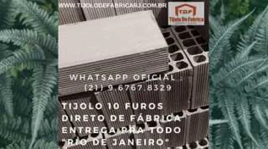 Tijolo Direto de Fábrica Whatsapp: (21) 9.6767.8329 Itaguai - RJ