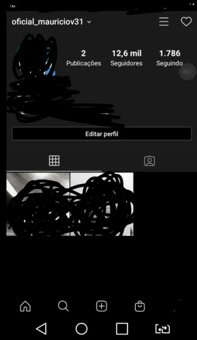 Conta do Instagram com 12.600 Seguidores