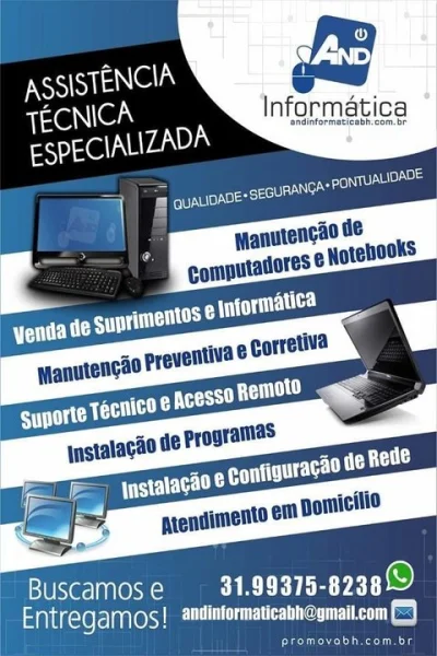 Assistência Técnica em Computadores e Notebooks