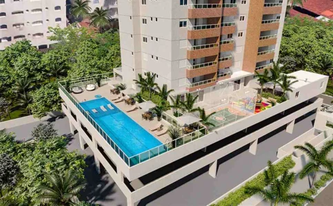 Apartamento com 75.95 m2 - Astúrias - Guaruja SP