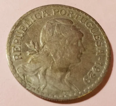 Portugal Moeda Portuguesa 1 Escudo