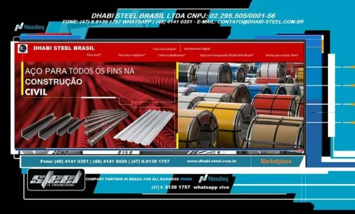Bobina de Aço com a Dhabi Steel Brasil