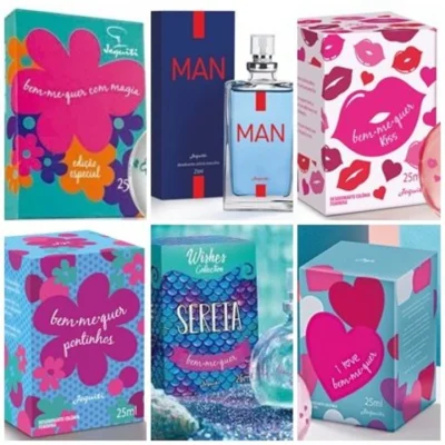 Miniaturas Jequiti Pronta Entrega de 25 ML Femininos e Masculinos