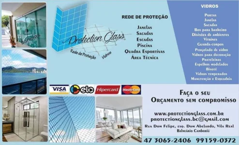 Protection Glass Rede de Proteção e Vidros
