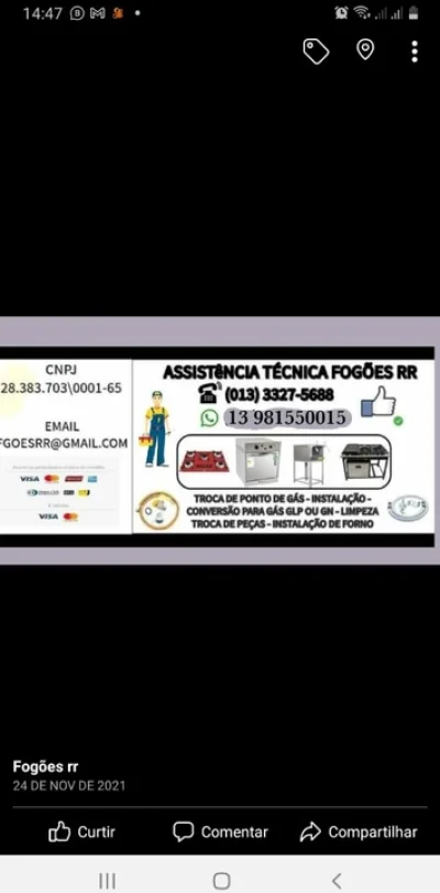 Técnico de Fogão