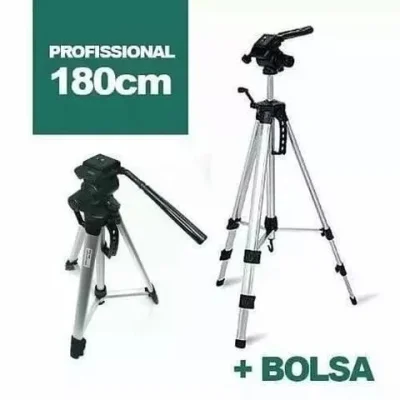 Tripé Reforçado 1,80mts Altura Foto Filmagem Camera Celular