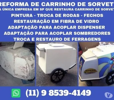 Reforma e Fabricação de Carrinho de Sorvete