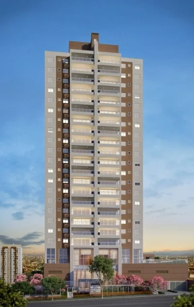 Unidades de 123 m2 3 Suítes Varanda Gourmet com Guarda-corpo