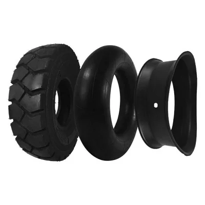 Pneu Empilhadeira 600-9 Pneumático Completo Câmara+protetor