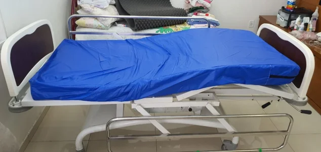 Cama Hospitalar Usada, em ótimo Estado, Acompanha Colchonete Casca de