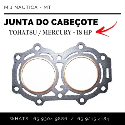Junta Cabeçote Mercury/tohatsu 18 Hp