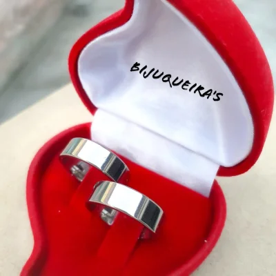Aliança Aço Personalizada