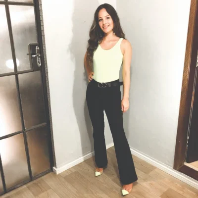 Calça Flare Preta
