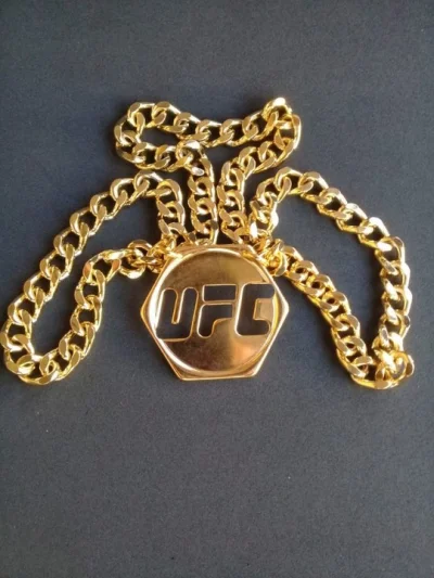Corrente Luta Ufc Combate Banhado Ouro 18k