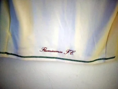 Camisa Branca Oficial Fluminense Tamanho Gg 60 Altura X 44 Largura e T