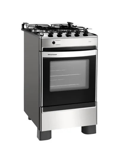 Fogão 4 Bocas Brastemp Inox