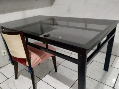 Mesa Artesanal de Vidro