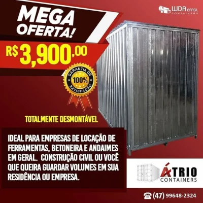 Container 3m Desmontavel e Container Câmara Fria