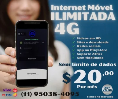 Internet Ilimitada no Seu Celular