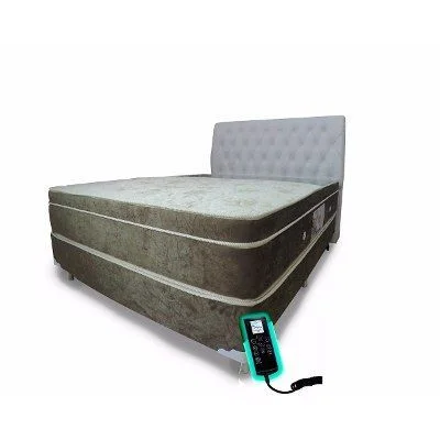 Colchão Massageador Casal Bioquântico,1,88 X 1,38 X 30 Cm Cromoterapia