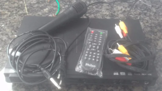 DVD Philco com Microfone Entrada Usb