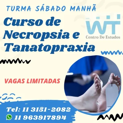 Curso Auxiliar de Necropsia no Sábado