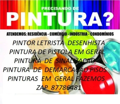 Pintor Letrista e Desenhista Cartazista Salvador