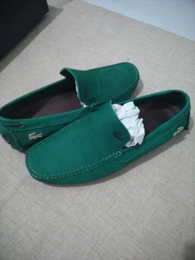 Sapato Mocassim em Couro Lacoste