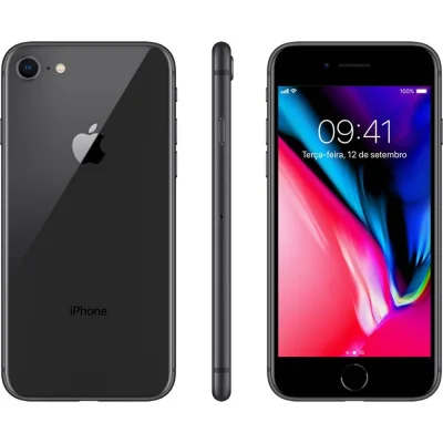 Iphone 8 Cinza Espacial 64gb Tela 4.7" Ios 11 4g Wi Fi Câmera 12mp Apple