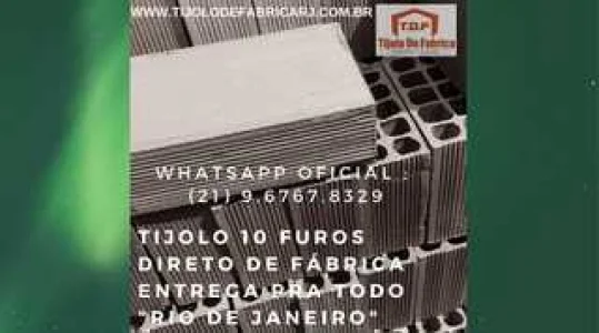 Tijolo Direto de Fábrica Whatsapp: (21) 9.6767.8329 São Goncalo- RJ
