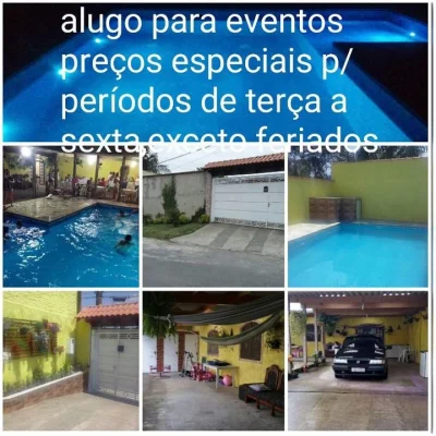 Alugo Casa com Piscina para Eventos