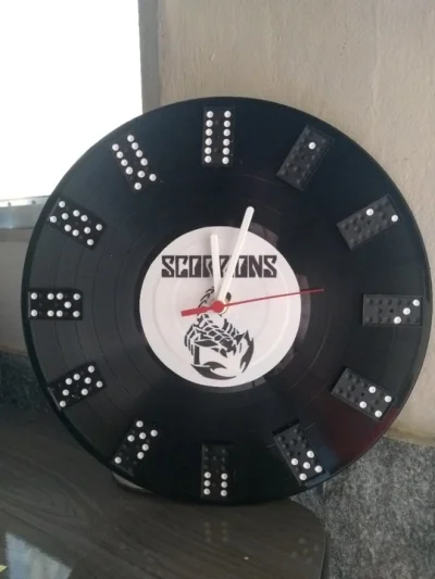Relógios de Parede em Disco de Vinil
