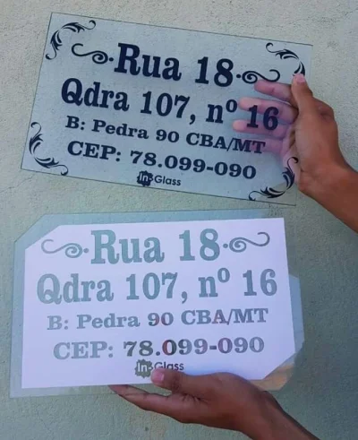Placa de Endereço \temos Tambem Placa de Tumulo