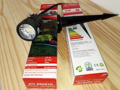 Spot Led para Jardim Branco, 5w, Bivolt