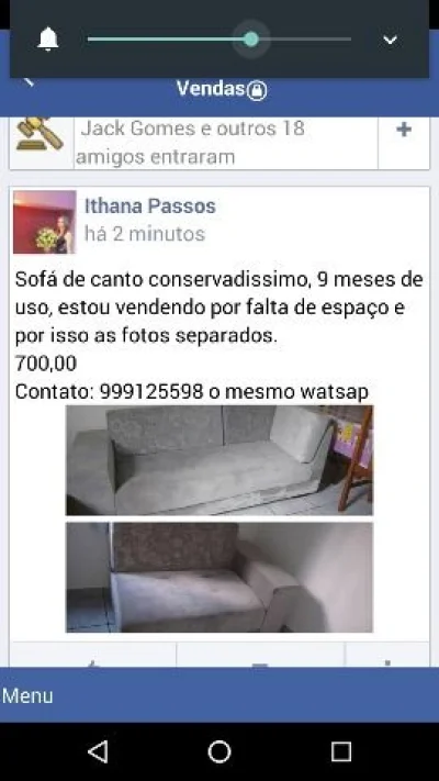Sofá de Canto