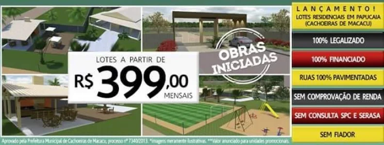 Lotes 100% Financiados sem Spc e Serasa
