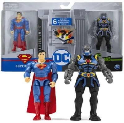 Dc Liga da Justiça Superman e Darkseid Articuláveis e Acessórios