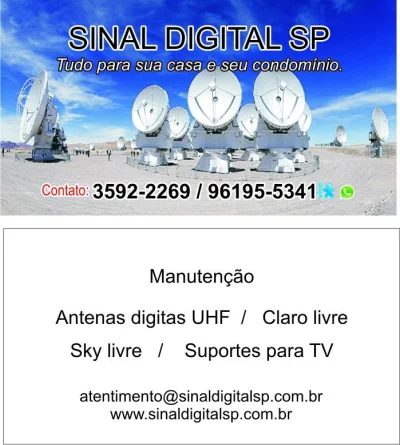 Técnico de Antenas em São Paulo