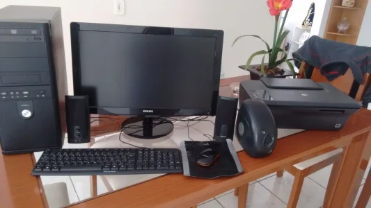 Computador Desktop Completo com Impressora Multifuncional